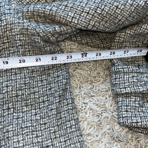 Vintage Harris Tweed Plymouth Of Boston Trench Coat Gray Scottish Top O’ Tweed 1 - Picture 8 of 16